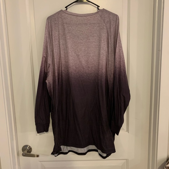 Shein purple ombré long sleeve shirt - Picture 2 of 2